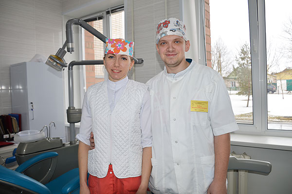 Толочинские стоматологи Виталий Бабок и Марина Кабак вместе дома и на работе
