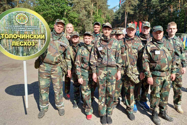 Команда Толочинского лесхоза представила район в областных соревнованиях сандружин