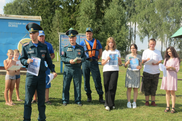ОСВОД, РОЧС и БРСМ провели профилактическую акцию для отдыхающих у реки